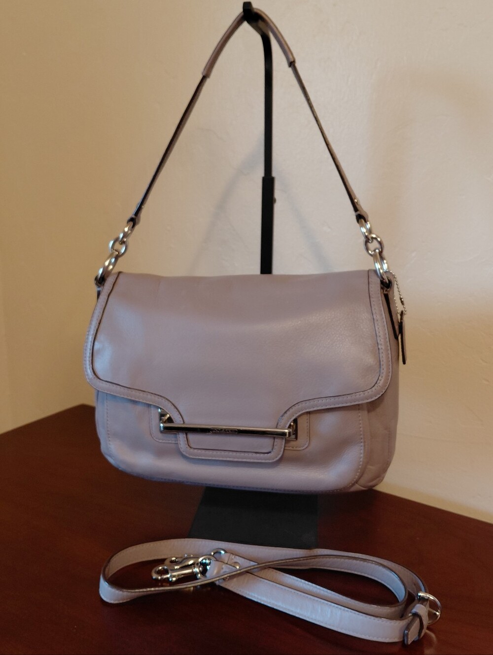 Coach Taylor Purple Flap Shoulder Bag Style Number F27481